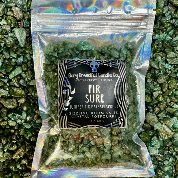 Fir Sure Sizzling Room Salt Crystal Potpourri: Juniper Fir Balsam Spruce Scent - Picture 1 of 9